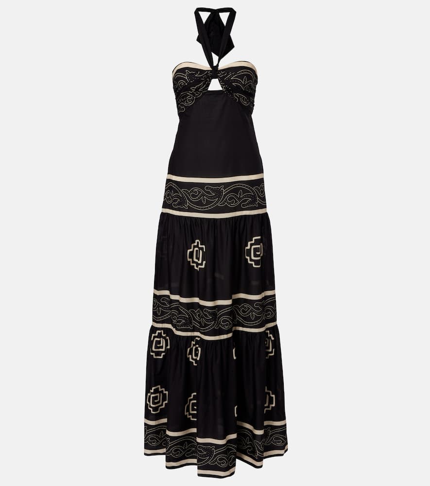 Orilla Del Mar cotton poplin maxi dress