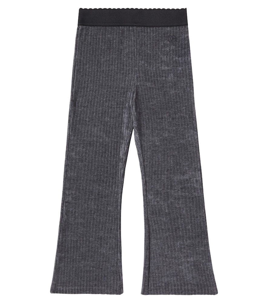 Dolce & Gabbana Dg Corduroy Pants In Gray