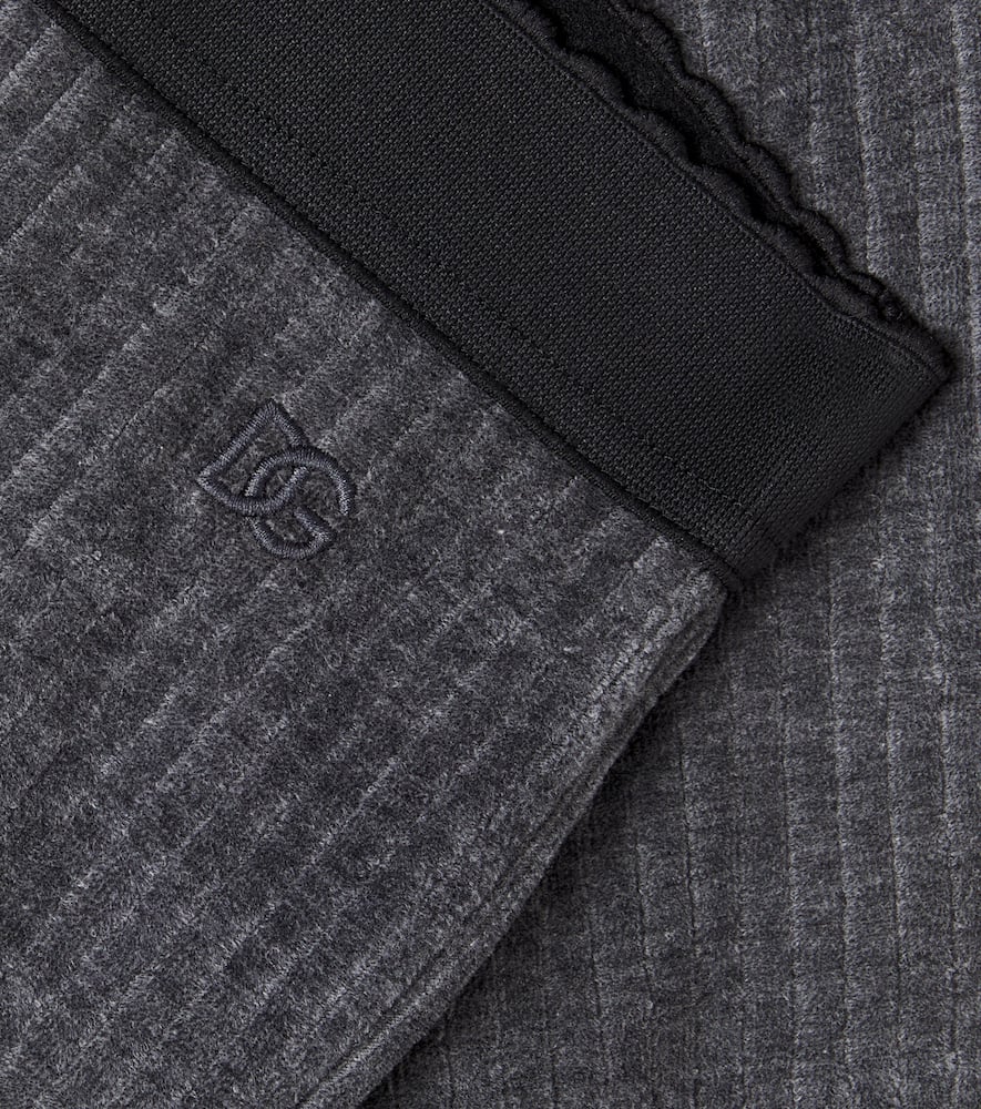 Dolce & Gabbana Dg Corduroy Pants In Gray