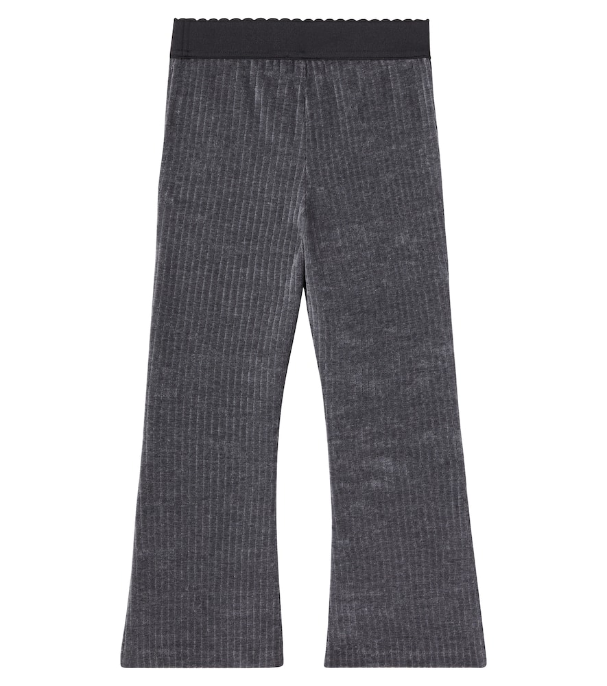 Dolce & Gabbana Dg Corduroy Pants In Gray