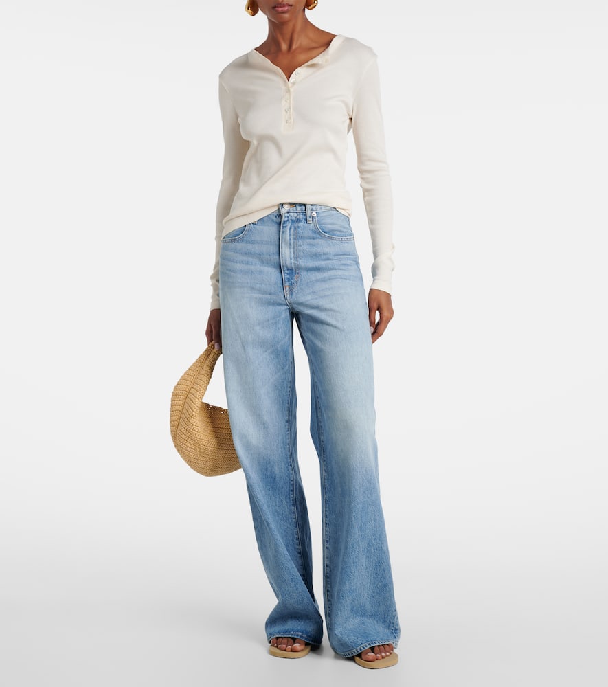 Slvrlake Eva High-rise Wide-leg Jeans In Blue