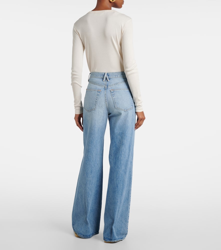 Slvrlake Eva High-rise Wide-leg Jeans In Blue
