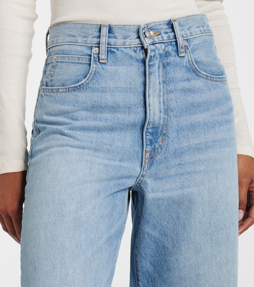 Slvrlake Eva High-rise Wide-leg Jeans In Blue
