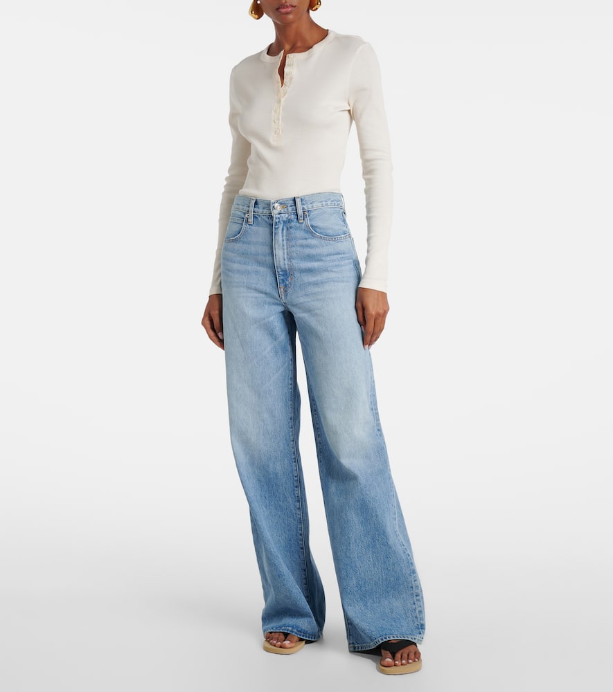 Slvrlake Eva High-rise Wide-leg Jeans In Blue