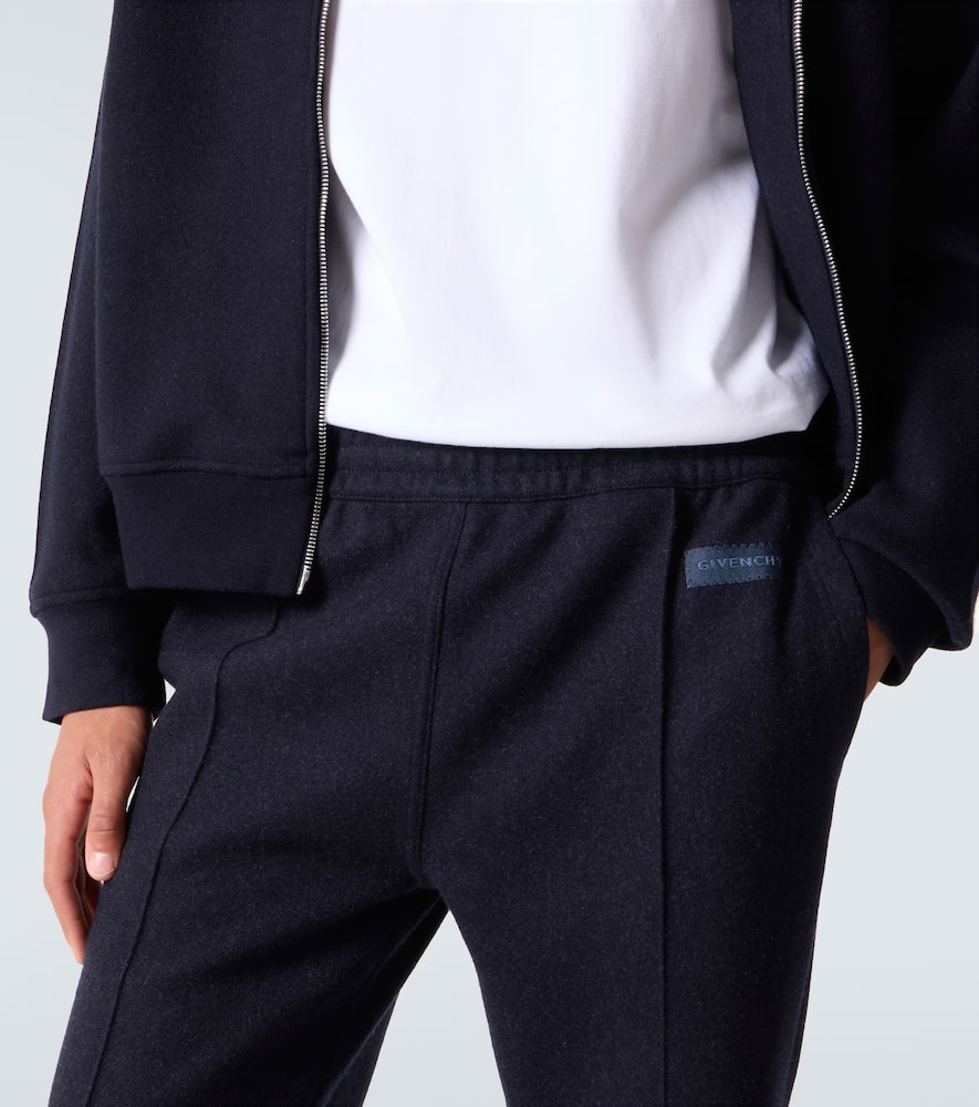 Givenchy Wool And Cashmere-blend Pants In Blue