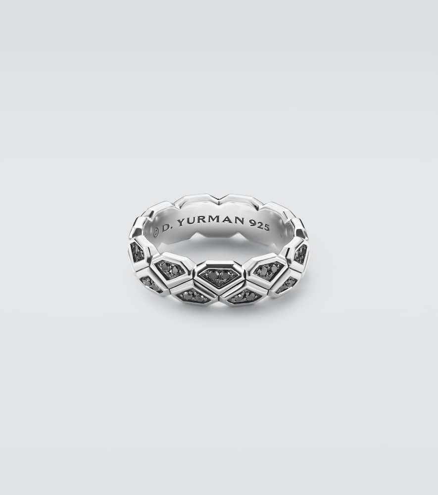 David Yurman Hex Sterling Silver (925) Ring With Diamonds