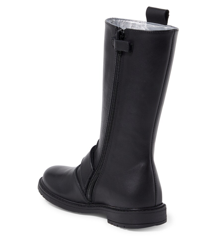  Monnalisa Monnalisa Embellished Leather Knee-high Boots 