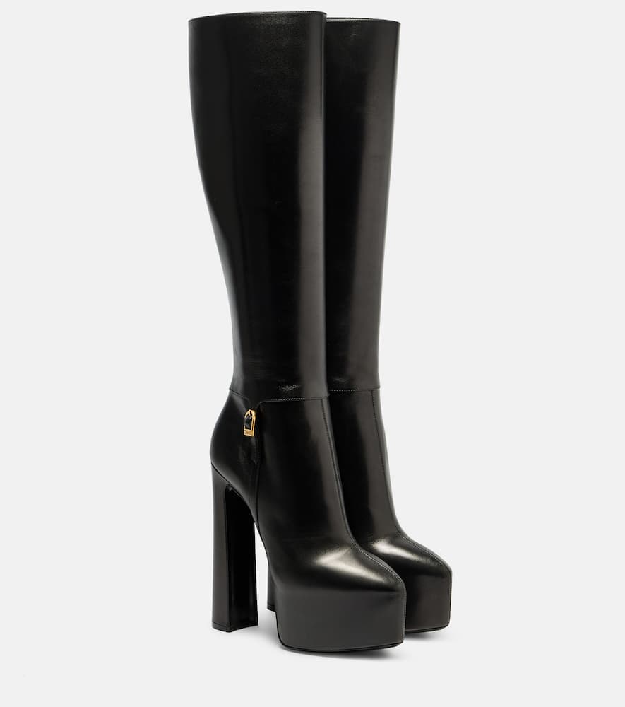 Nico leather platform knee-high boots