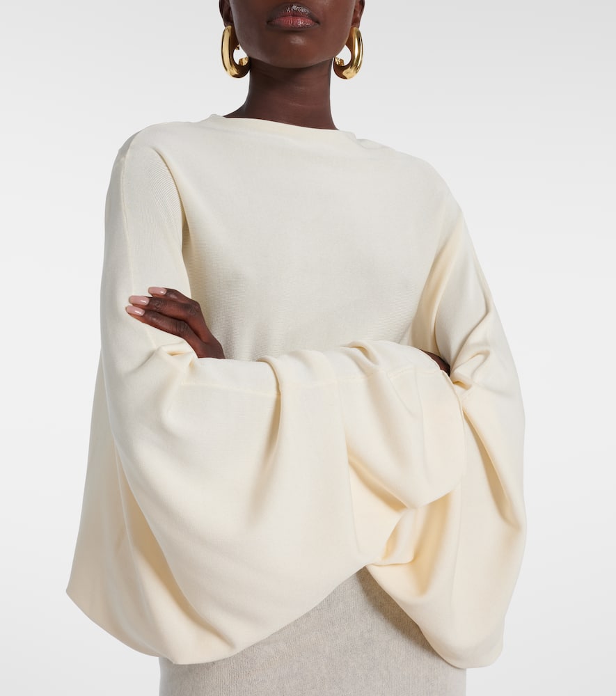 Aya Muse Open-back Sheer Maxi Dress In White