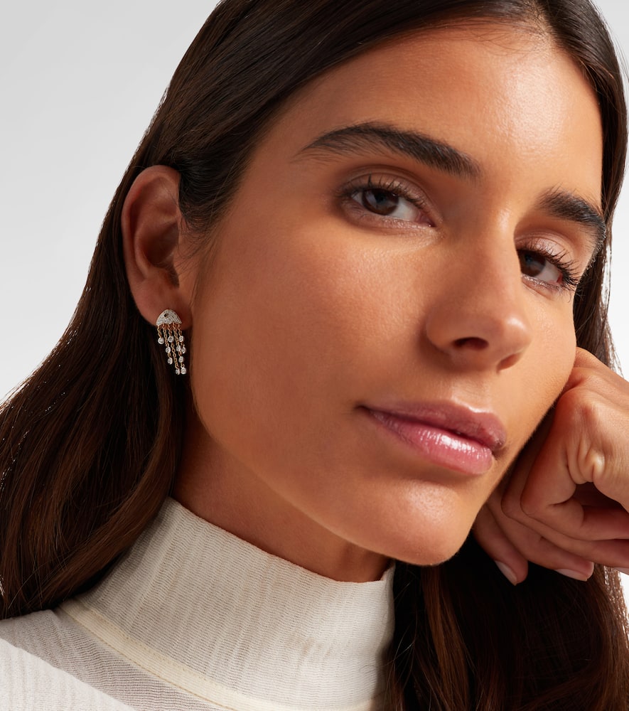 Yvonne Léon Méduse 18kt Gold Single Earring With Diamonds In Gold