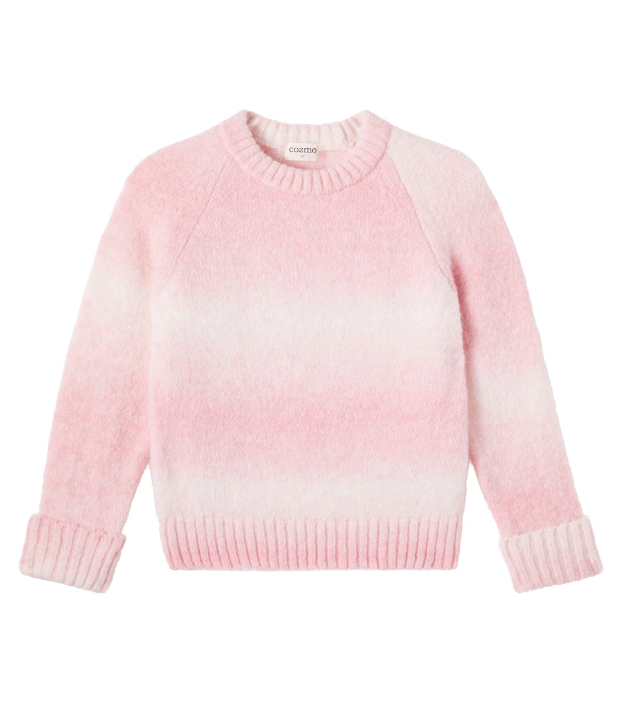 Cozmo Kids' Cannes Striped Sweater In Pink