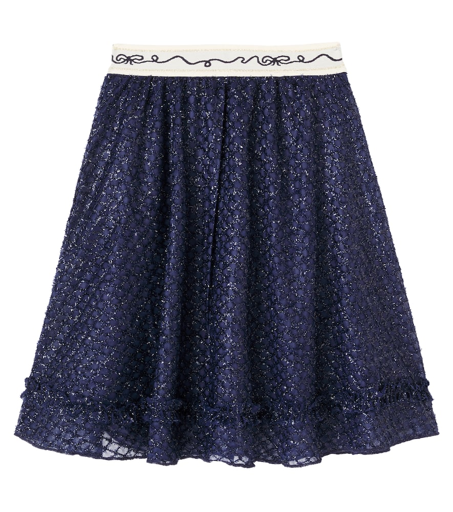 Scotch & Soda Fancy Lurex Skirt In Blue