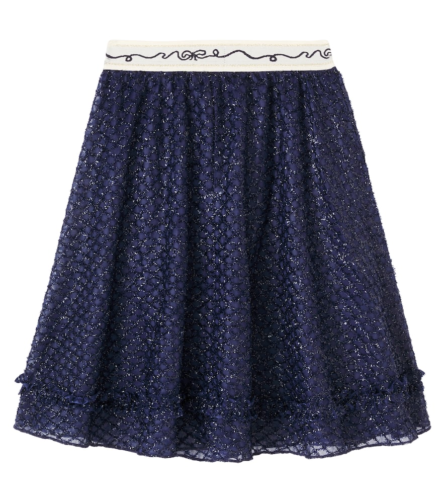 Scotch & Soda Fancy Lurex Skirt In Blue