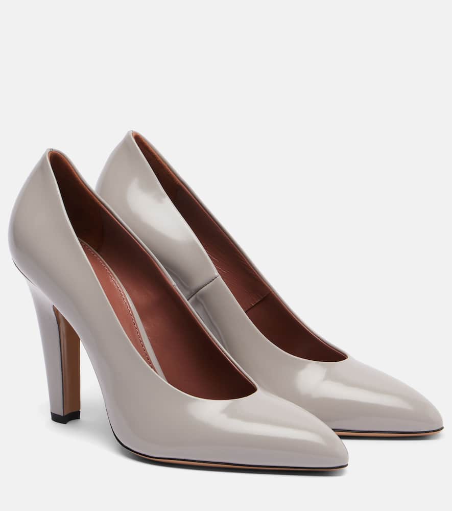 Paris Texas Elsa 100 Leather Pumps In Gray