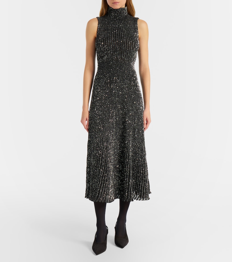  Alaia Alaia Sequined Midi Dress 