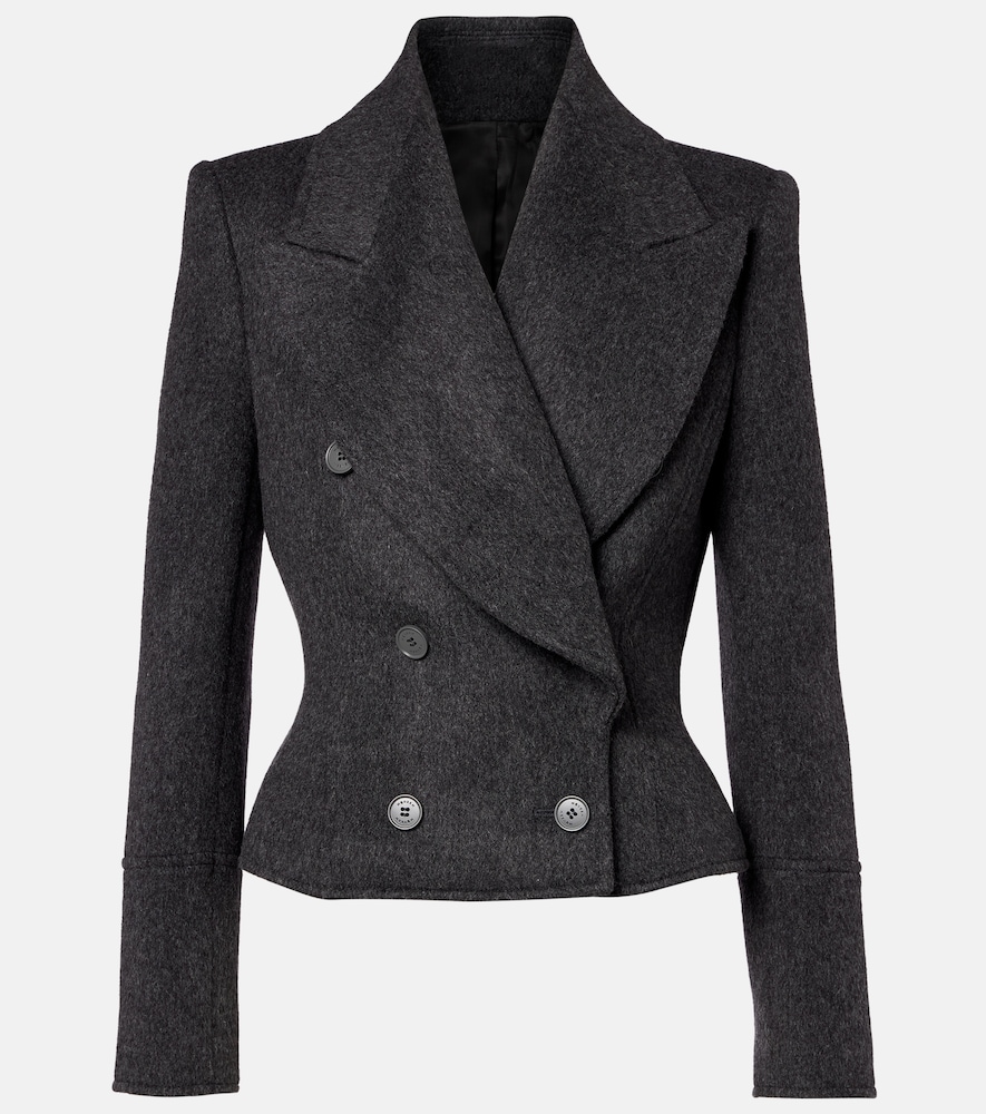 McQueen Double-breasted wool jacket
