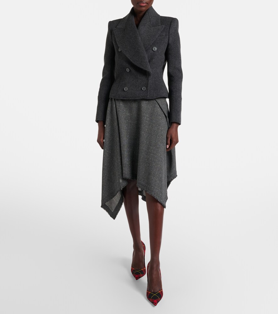 McQueen Double-breasted wool jacket