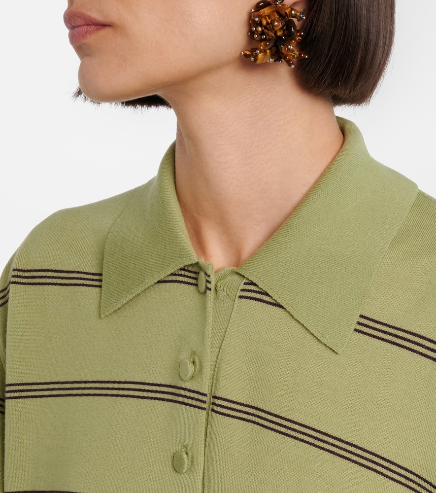  Dries Van Noten Dries Van Noten Striped Wool Polo Sweater 