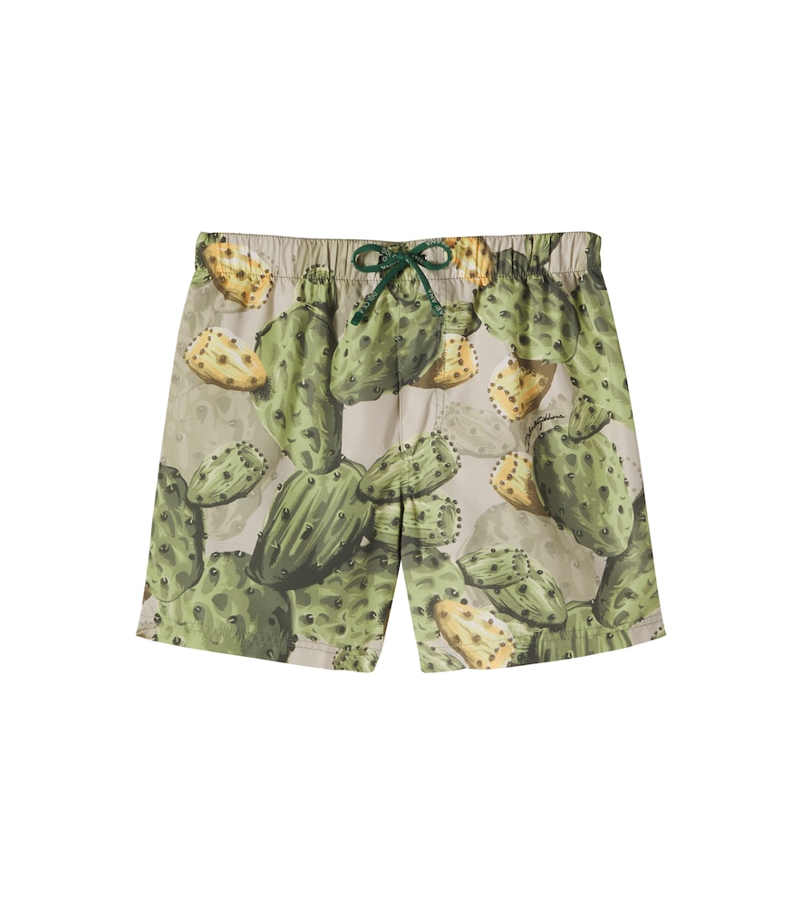 Dolce&Gabbana Kids Multicoloured Printed Swim Trunks Y Size 14 - Mytheresa