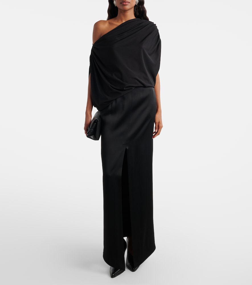  Wolford Wolford Draped Off-shoulder Bodysuit 