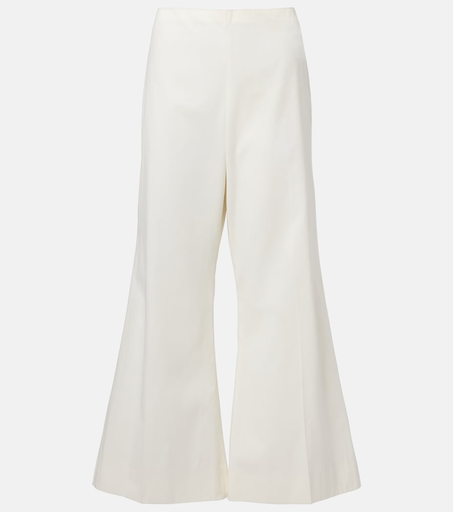 Khaite Walter cotton and silk flared pants