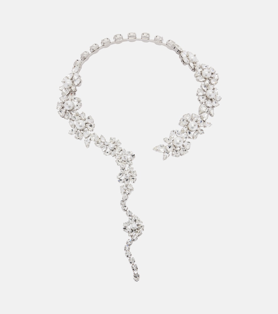 Simone Rocha Fragment Heartbloom embellished necklace