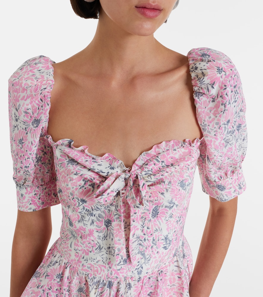  Alessandra Rich Alessandra Rich Midikleid Aus Seide 