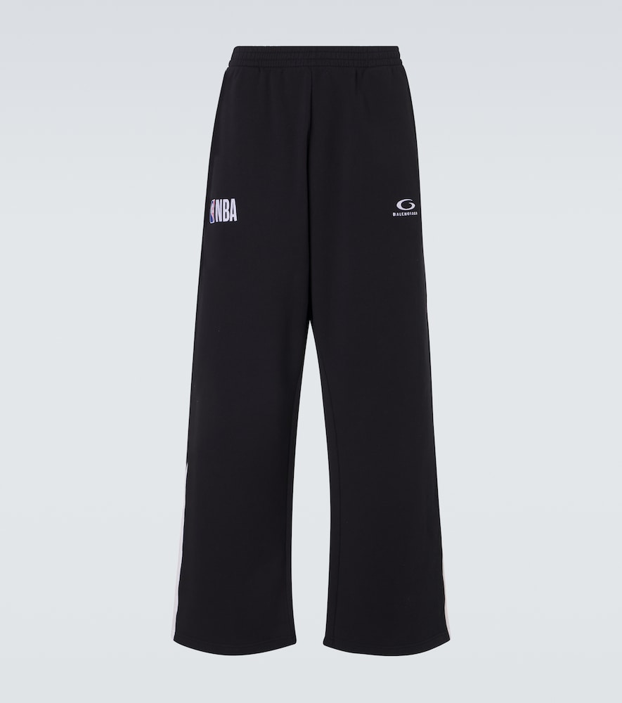Balenciaga x NBA logo cotton fleece sweatpants