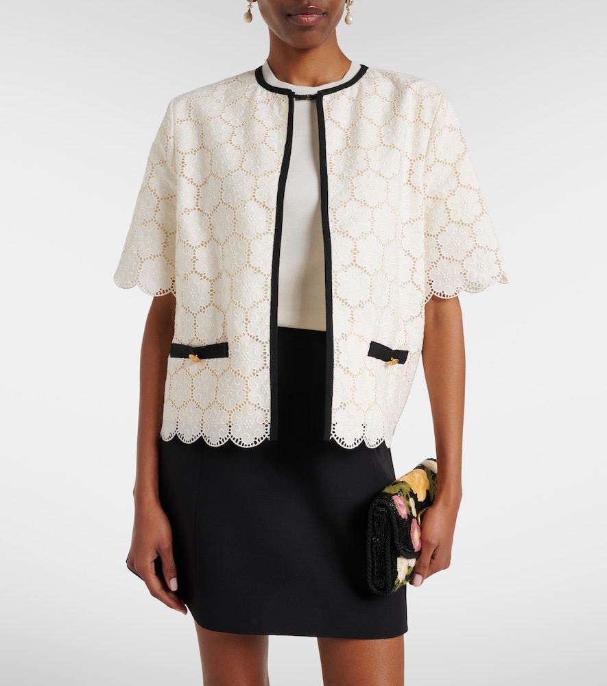 Valentino Embroidered cotton jacket
