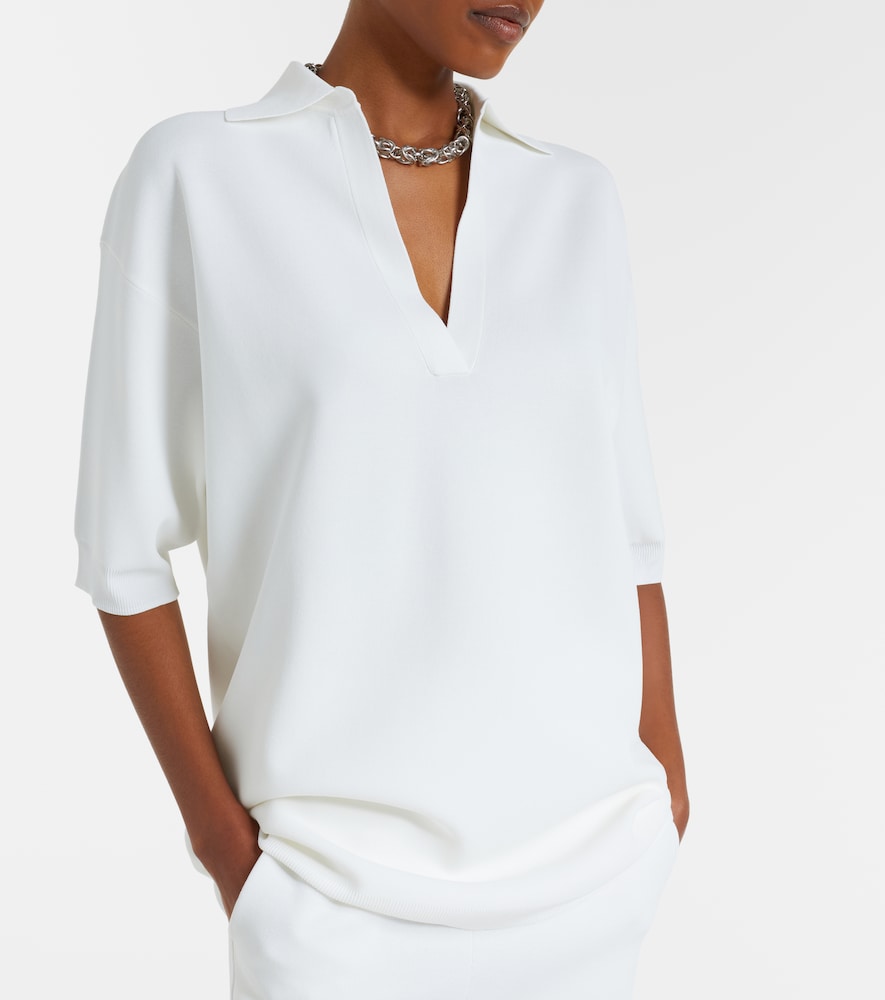 Max Mara Knitted crêpe top