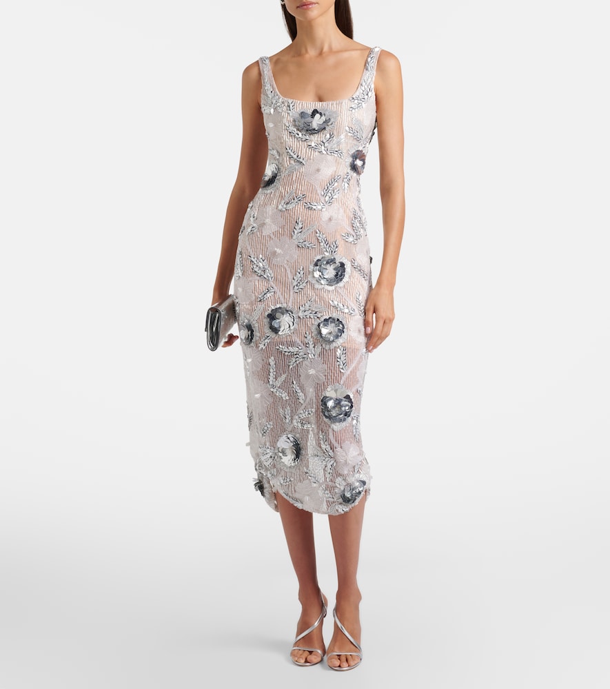 Rachel Gilbert Pierre embellished midi dress