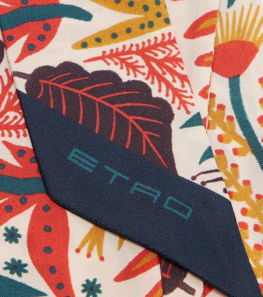 Etro Etro Bufanda De Sarga De Seda Estampada 