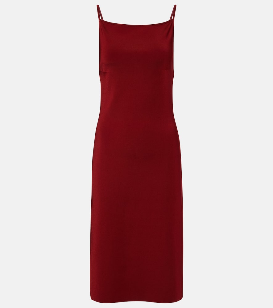 Midikleid aus Rippstrick-Jersey