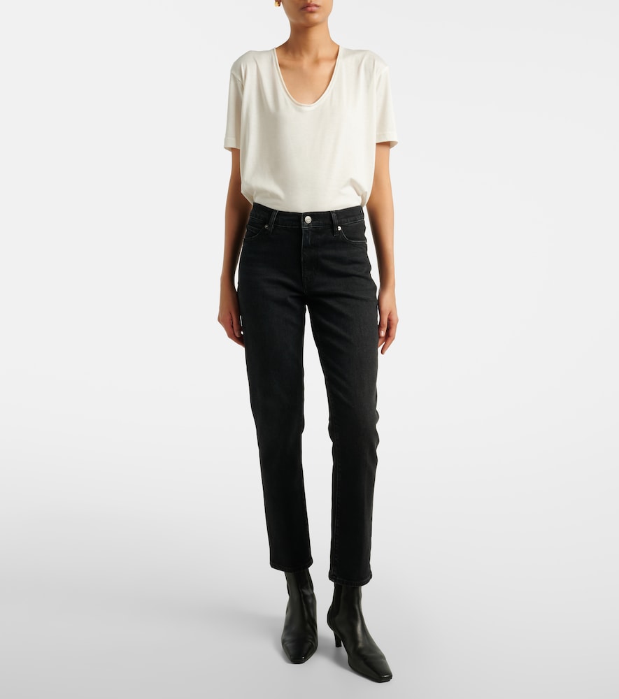 Borrowed Cropped Straight Jeans