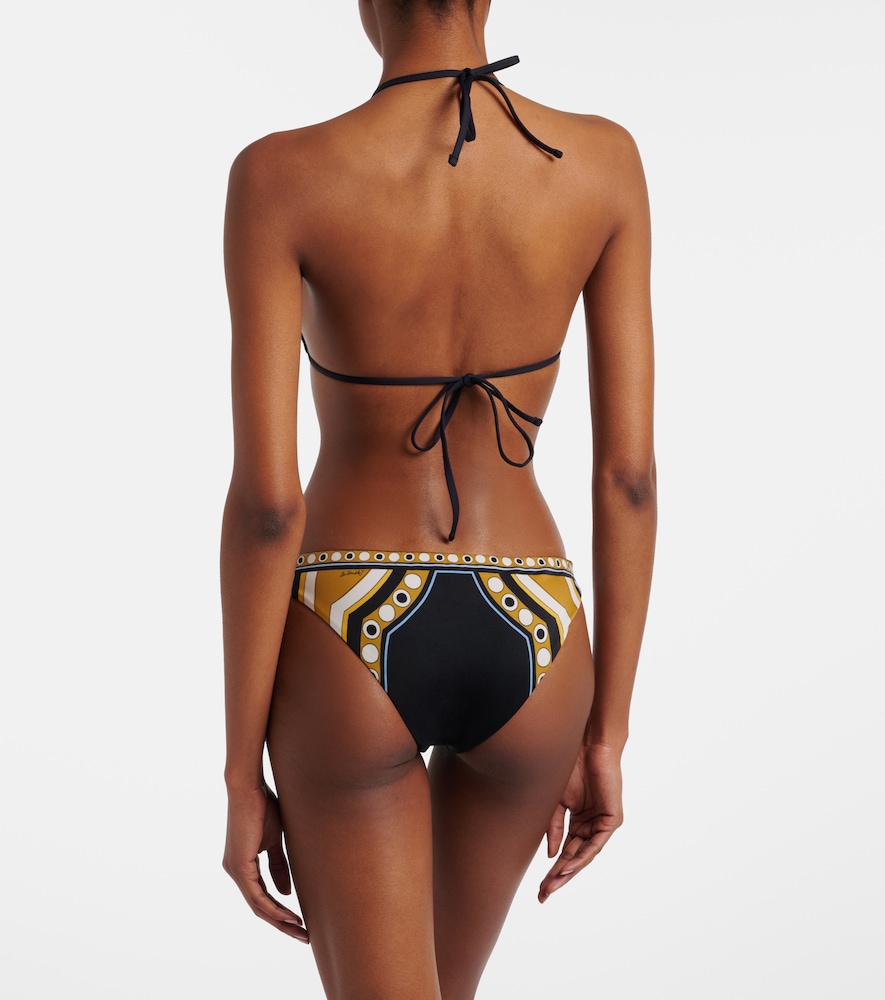  La Doublej La Doublej Sanctuary Printed Bikini Top 