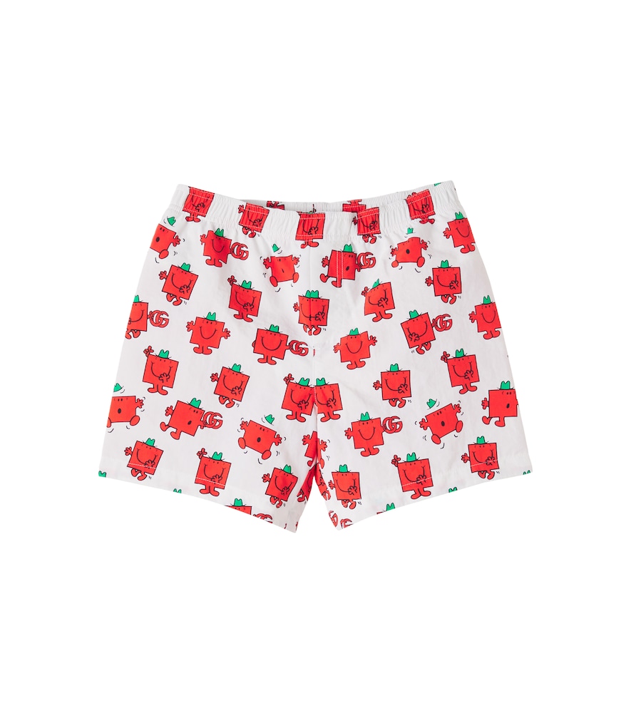 Gucci Kids x Mr. Men Little Miss printed swim trunks