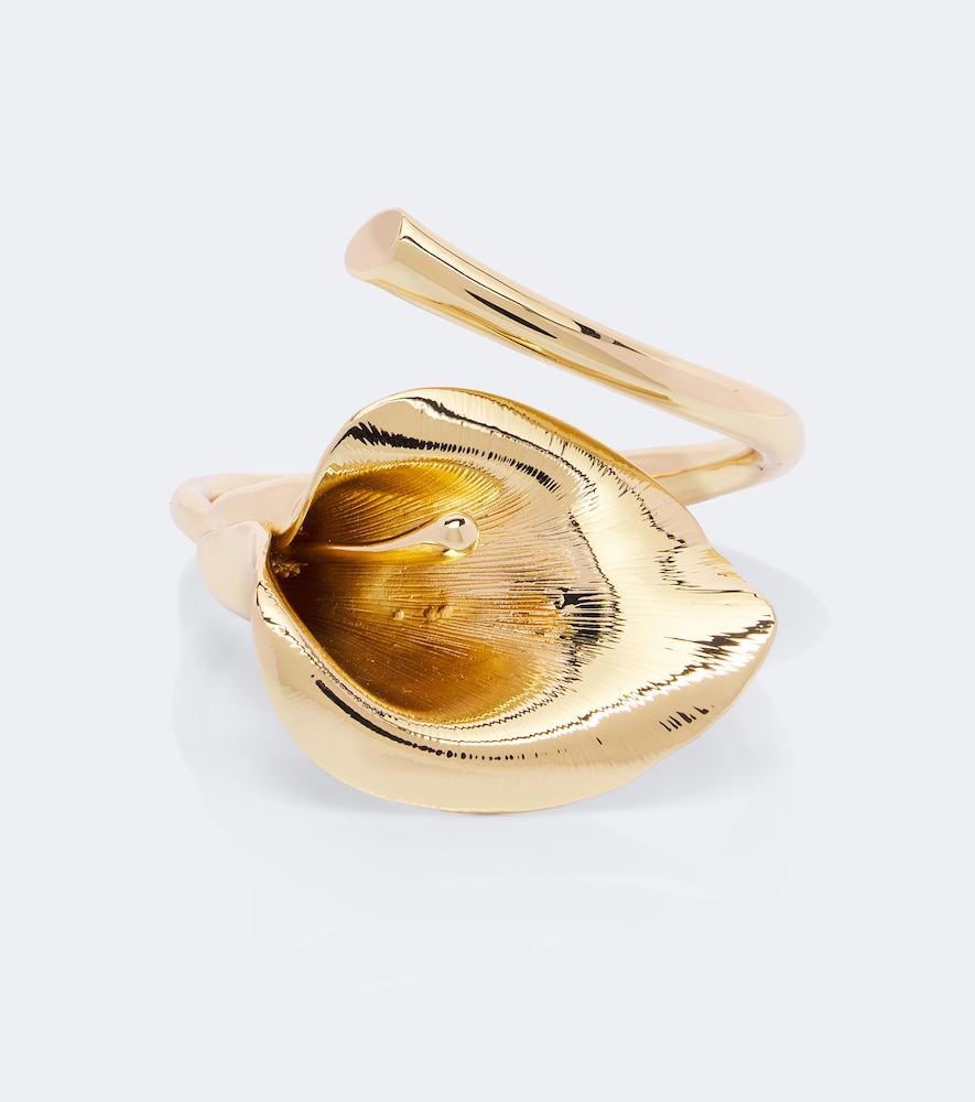 Carolina Herrera Floral Bracelet In Gold