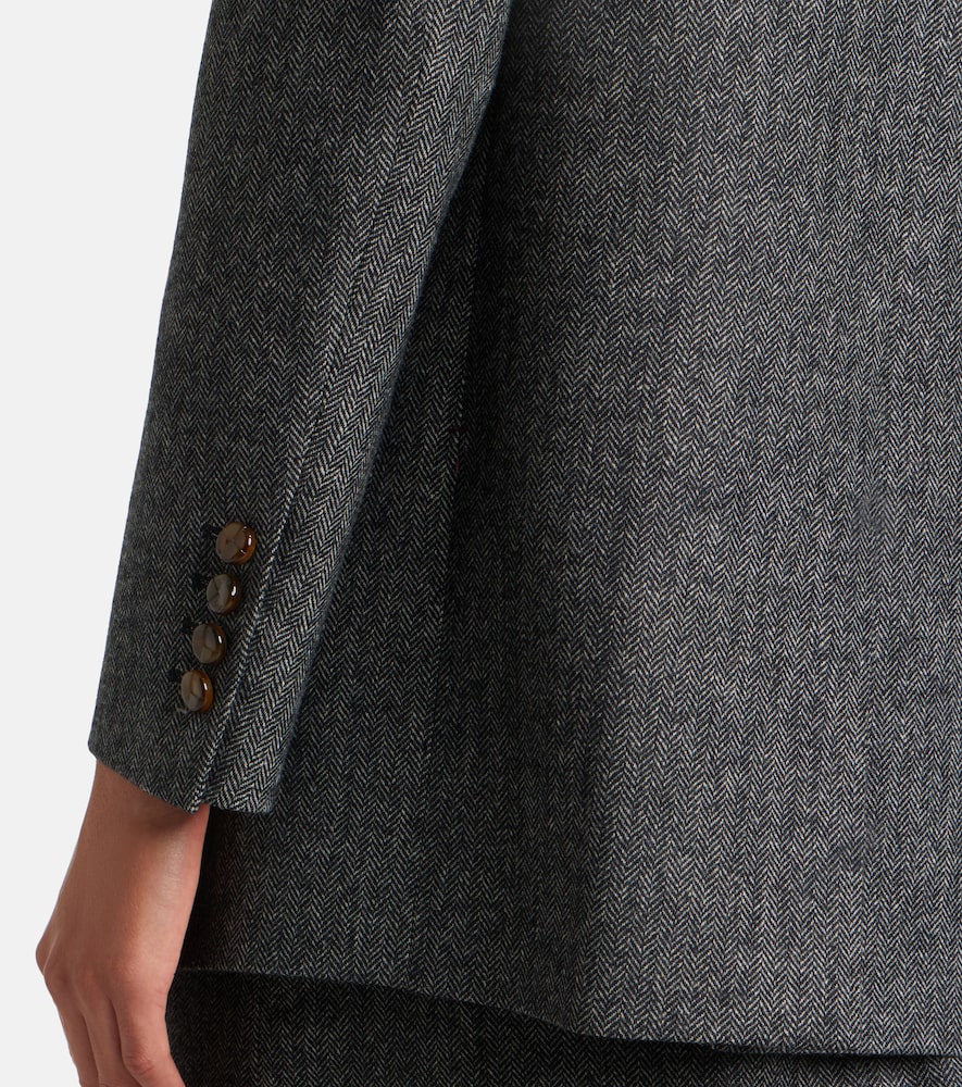  Blaze Milano Blaze Milano Everyday Herringbone Wool-blend Blazer 