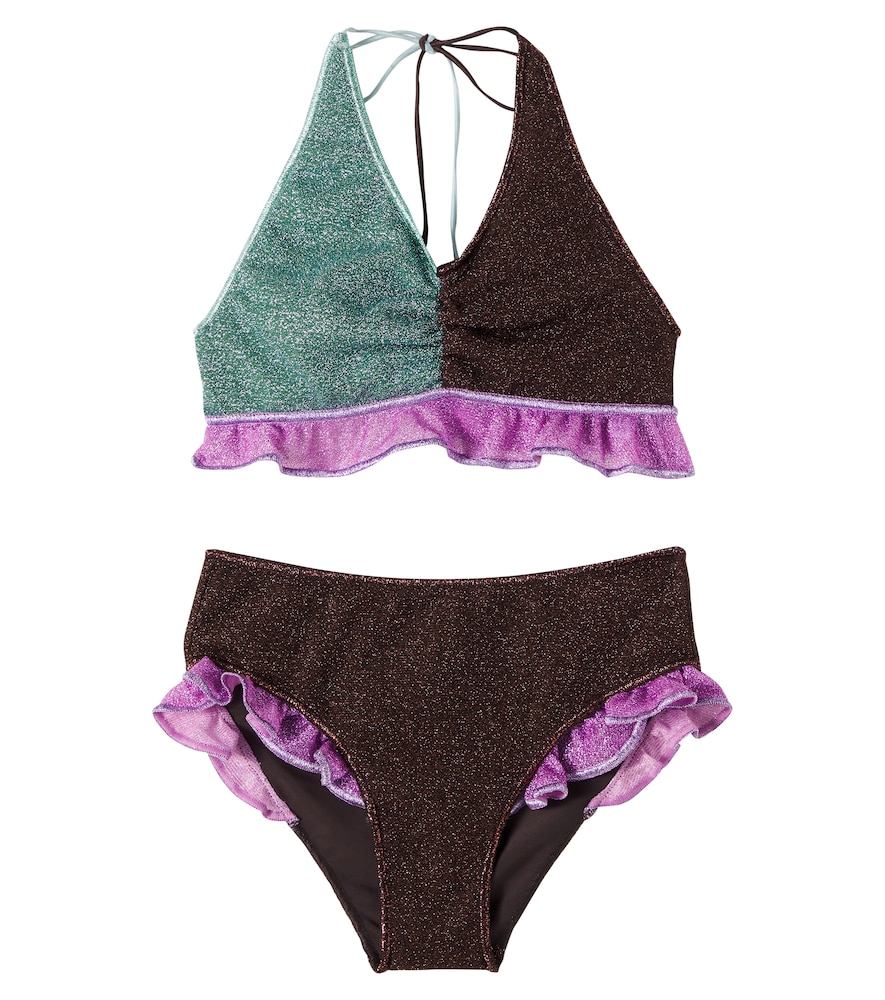 Oseree Kids Multicoloured Lumiere Ruffled Bikini Y 2/4 - Mytheresa