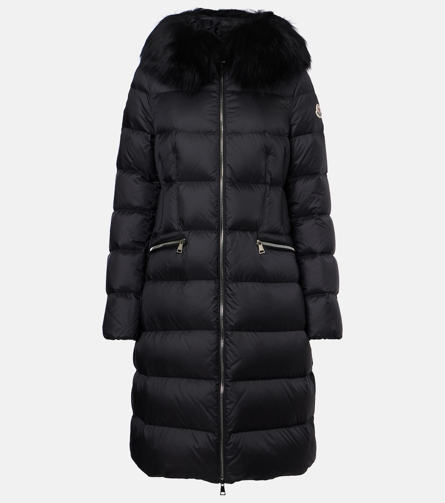 Moncler Boedic shearling-trimmed down coat - Women's Clothing
