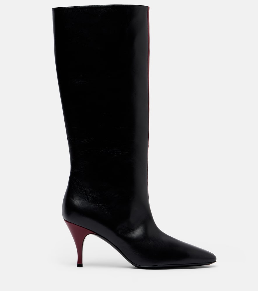  Herbert Levine Herbert Levine Two Faced Leather Knee-high Boots 