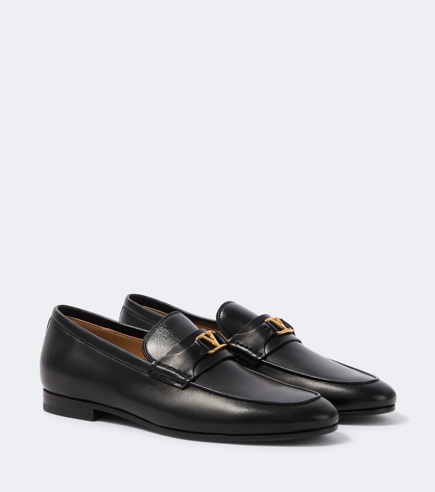 VALENTINO Valentino Garavani VLogo leather penny loafers