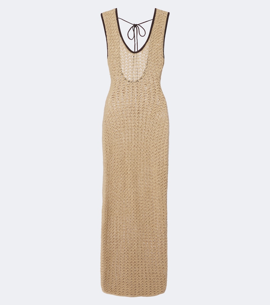 Maxikleid Ellinor aus gehäkelter Baumwolle