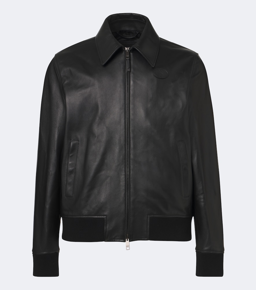 Burberry Giacca Bloomsbury in pelle