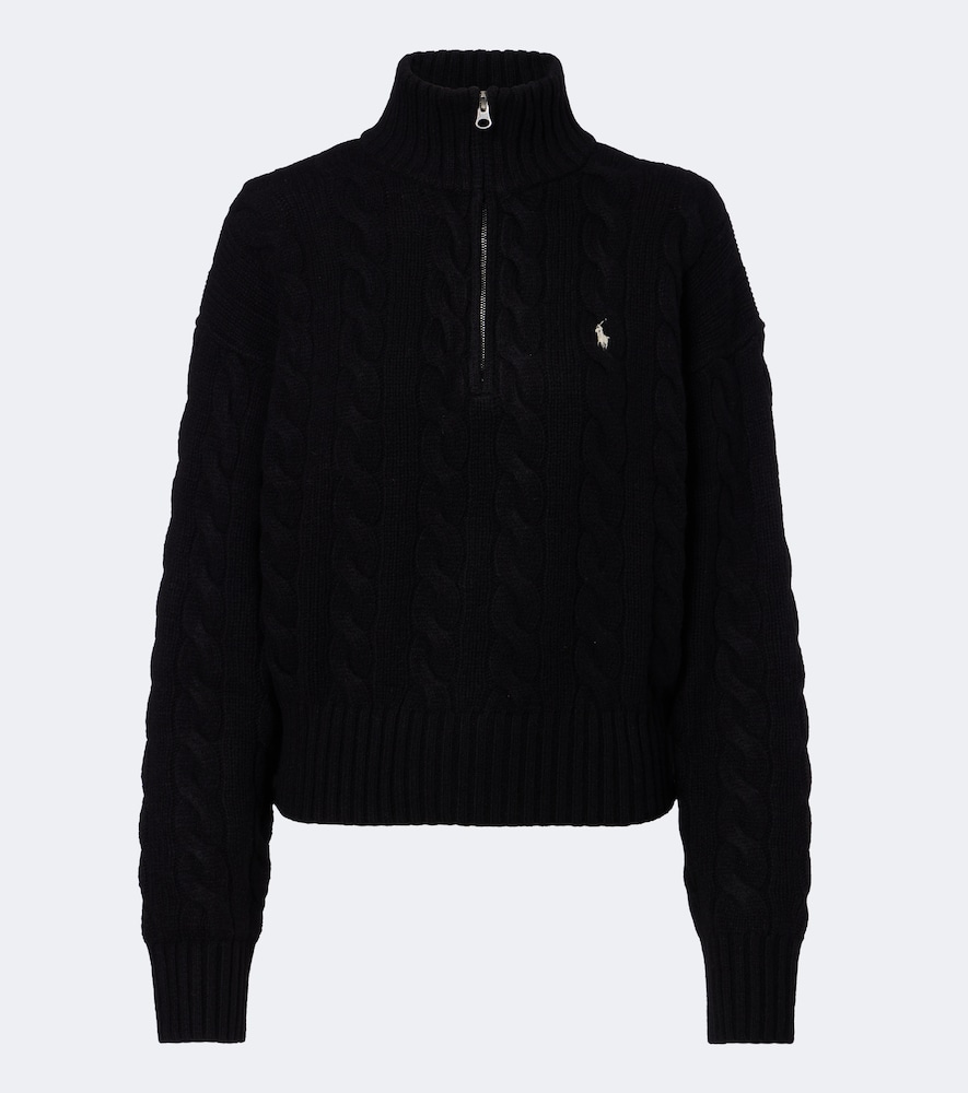 Pullover in lana e cashmere a trecce