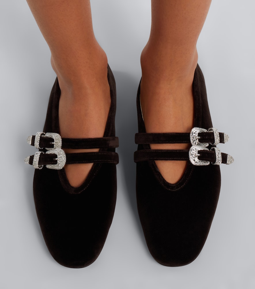 Le Monde Béryl Claudia Velvet Mary Jane Flats