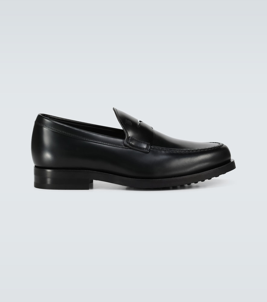 Tod's Men's Black Leather Penny Loafers UK Size 9 - Mytheresa