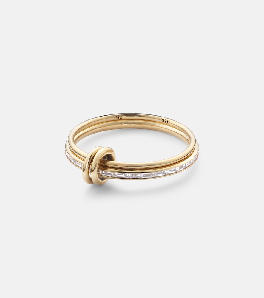 Spinelli Kilcollin Callisto 18kt gold linked rings with white diamonds