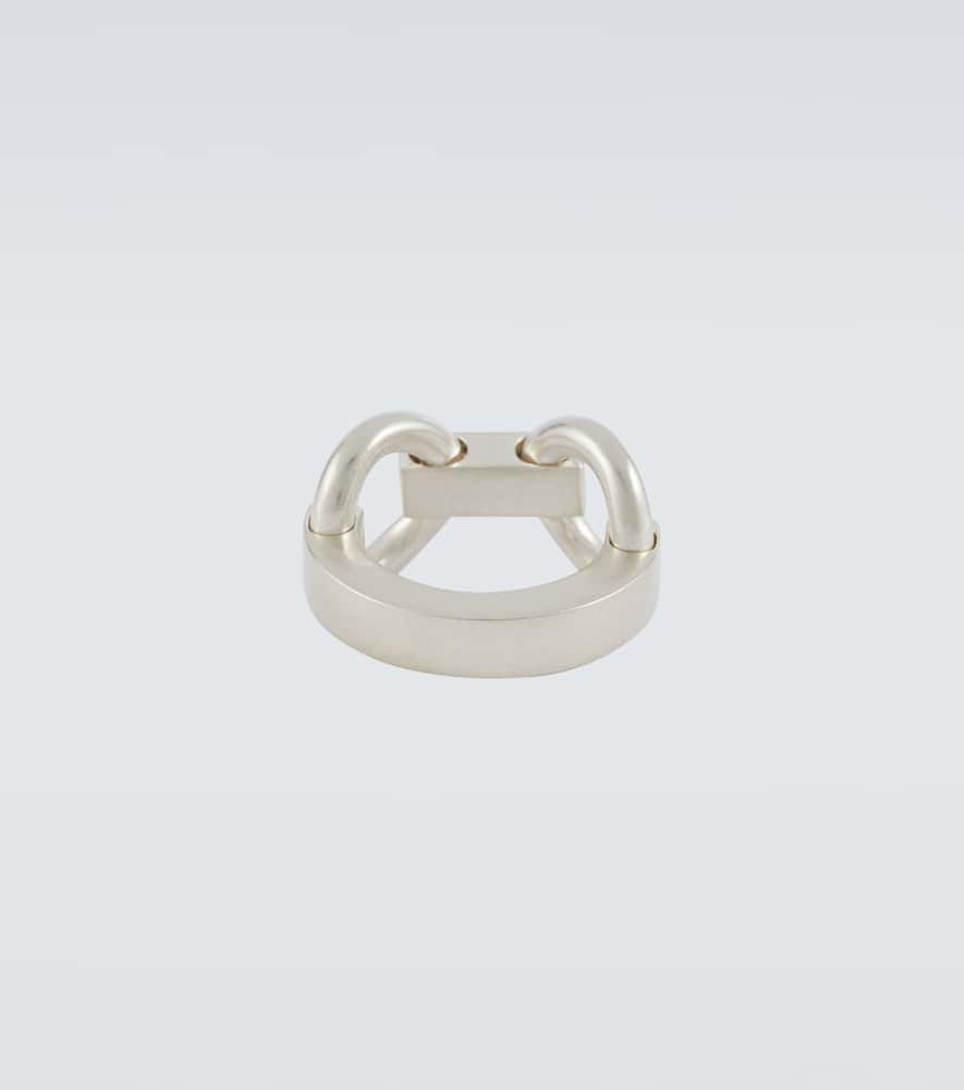 Shop Jil Sander Chain-link Sterling Silver Ring