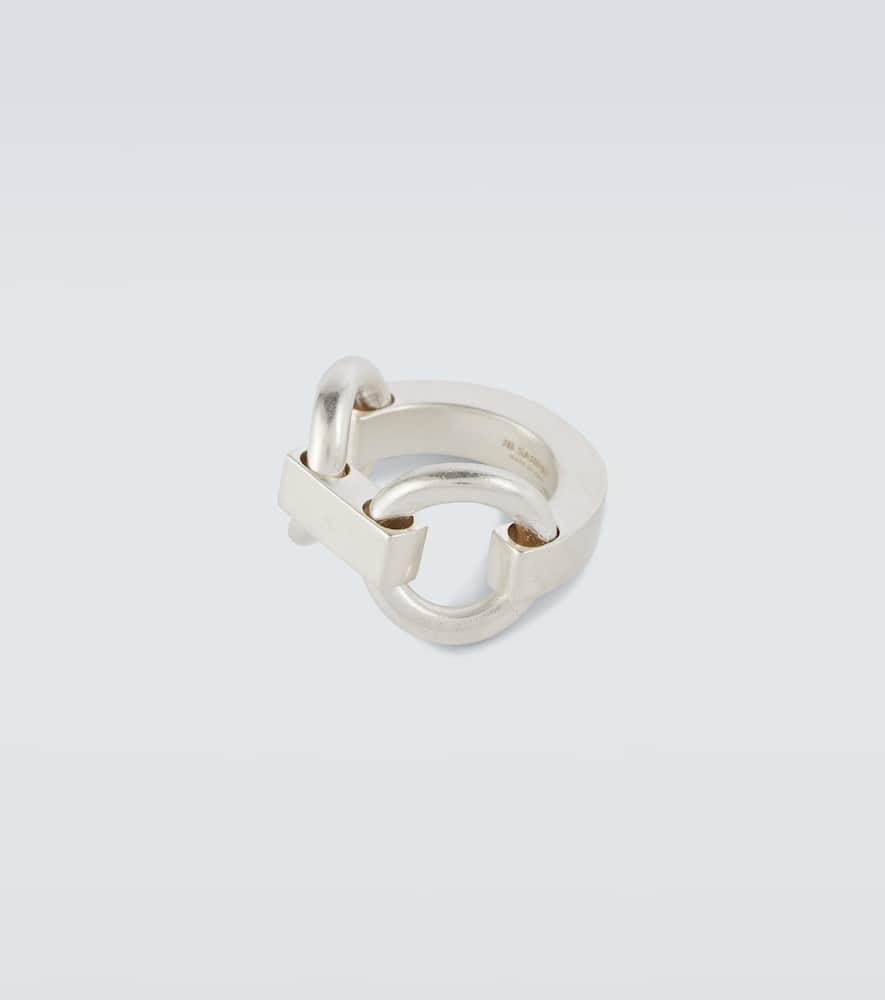 Shop Jil Sander Chain-link Sterling Silver Ring